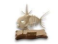 Squelette Magicarpe – Statue Pokémon fossile | Décoration style musée